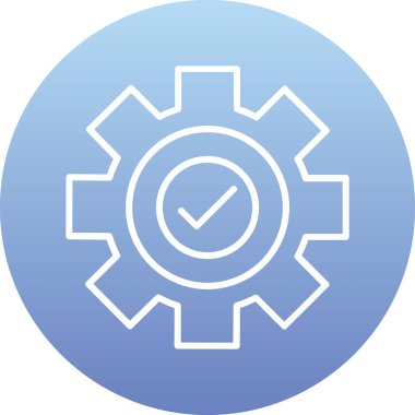 Teçhizat Web simgesi basit illüstrasyon