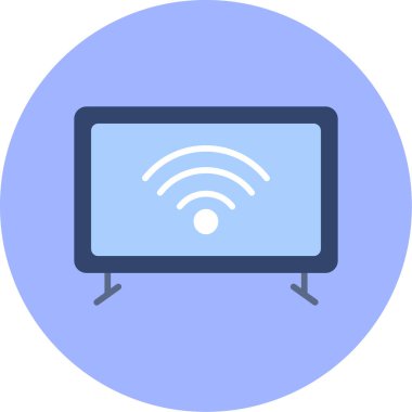 TV simgesi, vektör illüstrasyonu