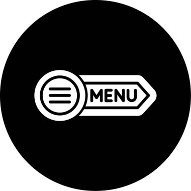 Menü Vektörü Şekil Simgesi Tasarımı
