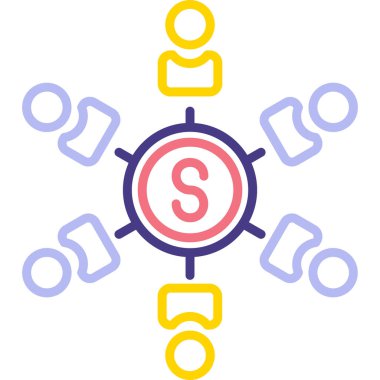 iş simgesi vektör illüstrasyonu