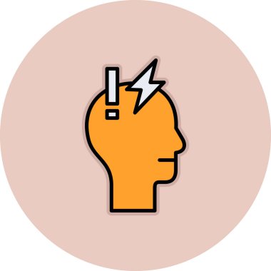 fikir vektör simgesi modern basit vektör çizimi