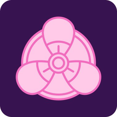 Çiçek. Web simgesi basit illüstrasyon