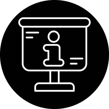 vektör lcd simgesi illüstrasyonu