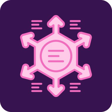 Bir virüs simgesinin vektör illüstrasyonu