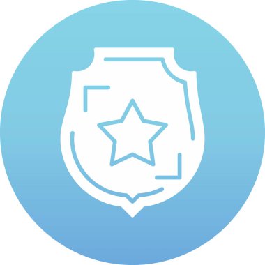 Rozet vektörü renk simgesi tasarımı