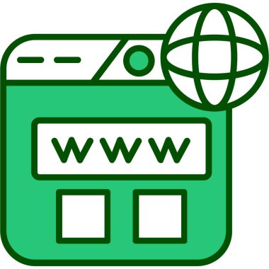 çevrimiçi web simgesi basit tasarımı