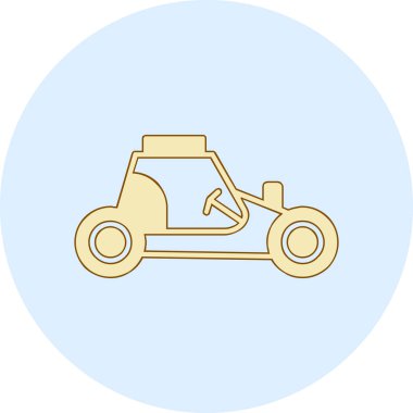 araba simgesi vektör illüstrasyonu