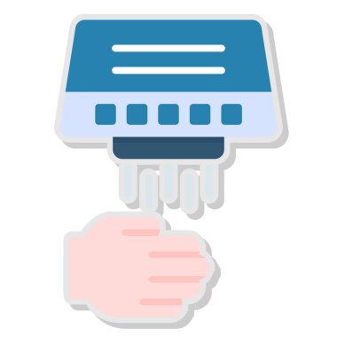 Wi-Fi sembolü çizim dizaynlı el bilgisayarı