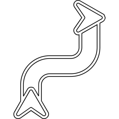 Ok. Web simgesi basit illüstrasyon