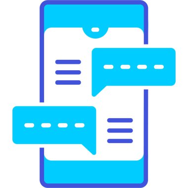 SMS geldi. Web simgesi vektör illüstrasyonu