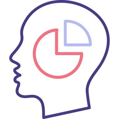 Baş simge vektör çizim