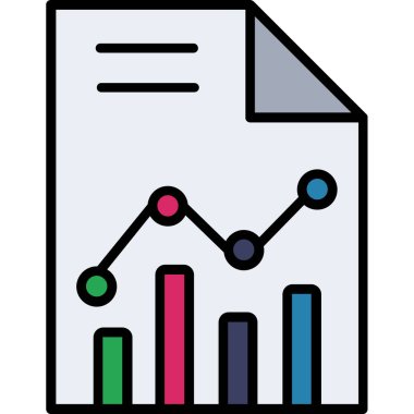 Analiz grafiği çizelgesi simgesi - taslak biçimi