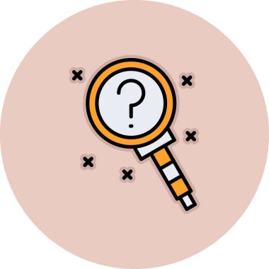 soru işareti olan büyüteç