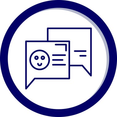 Kısa mesajlı konuşma balonu. Web simgesi