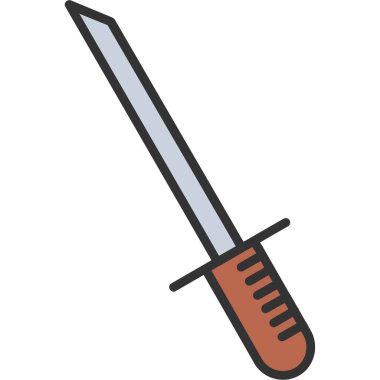 bıçak simgesi vektör illüstrasyonu