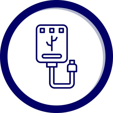 Dolgu simgesinin vektör illüstrasyonu