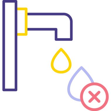 Su musluğu. Web simgesi