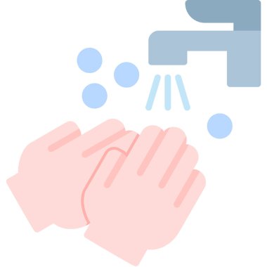 Eller sabun simgesini temizler