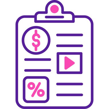 Dolar simgesi, vektör illüstrasyonu