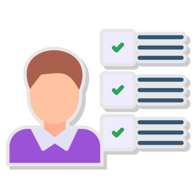 Vektör illüstrasyonuna devam eden kadın