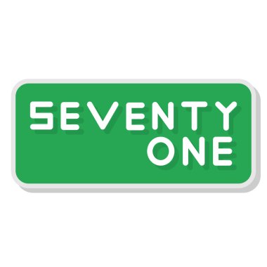 Beyaz arkaplanda izole edilmiş yedi yeşil düğmenin yedisi