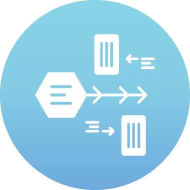 veritabanı vektör simgesi modern basit illüstrasyon