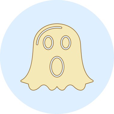 Hayalet. Web simgesi basit illüstrasyon