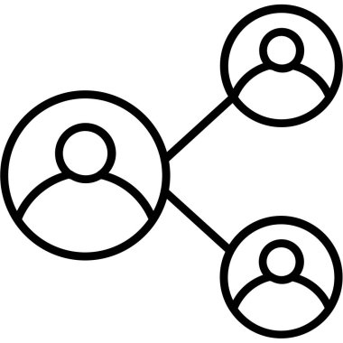 bağlantı paylaşım ağ simgesi ana hat biçiminde