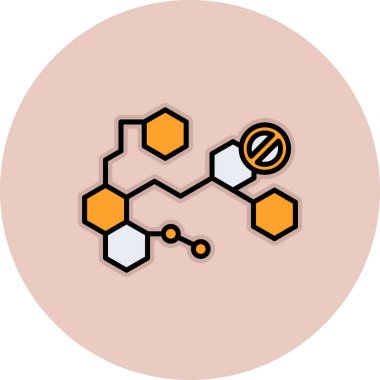 Bir tıbbın vektör illüstrasyonu, simge ögesi