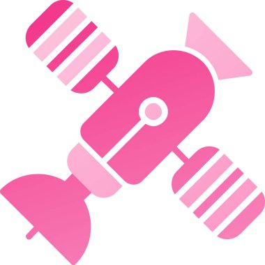 Uydu. Web simgesi basit illüstrasyon