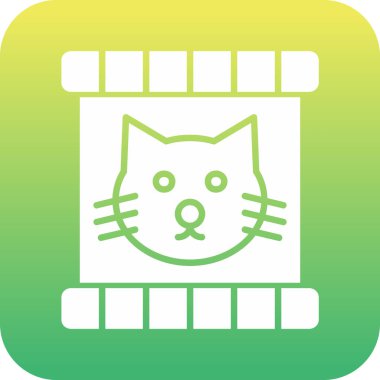 kedi simgesi vektör illüstrasyonu