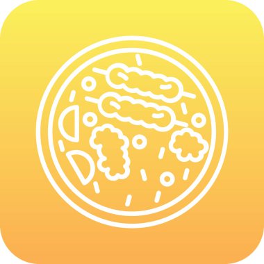 Gıda simgesinin vektör illüstrasyonu