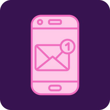 Cep telefonu. Web simgesi vektör illüstrasyonu
