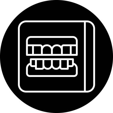 Bir b eksikliği simgesinin vektör çizimi