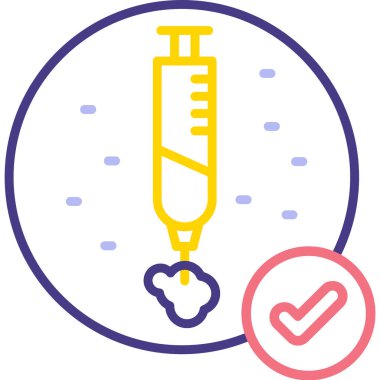 Aşı. Web simgesi basit tasarım