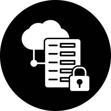 bulut hesaplama vektörü simgesi