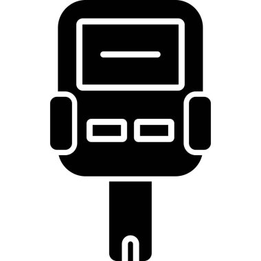 araba anahtarı simgesi, basit siyah dizayn