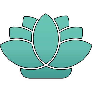 Çiçek. Web simgesi basit illüstrasyon