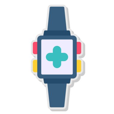 akıllı saat simge vektör illüstrasyonu