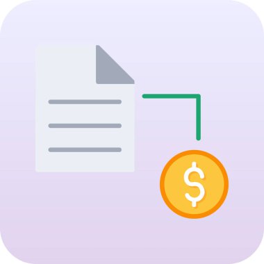 Para için. Web simgesi basit illüstrasyon