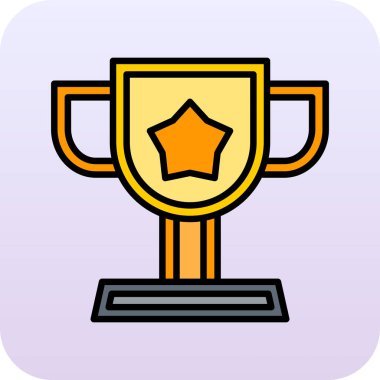 kupa simgesi vektör illüstrasyonu