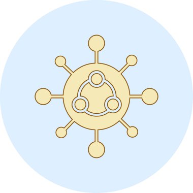 Bir gemi simgesinin vektör çizimi