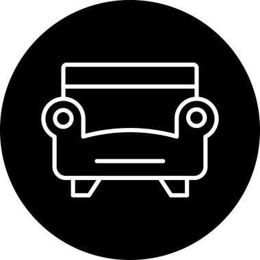 Mobilya simgesinin vektör illüstrasyonu