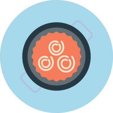 Üç portakallı yuvarlak tabak.