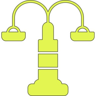 Çizgi film lambasının vektör çizimi