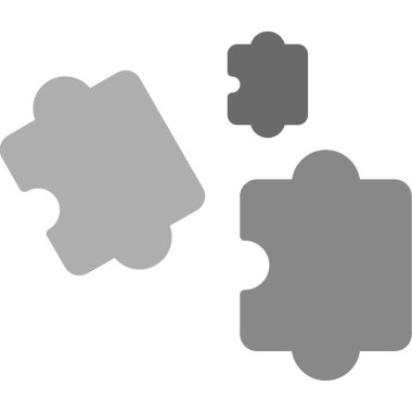 Yapboz simgesi seti. vektör