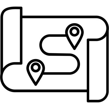 harita konum simgesi ana hat biçiminde