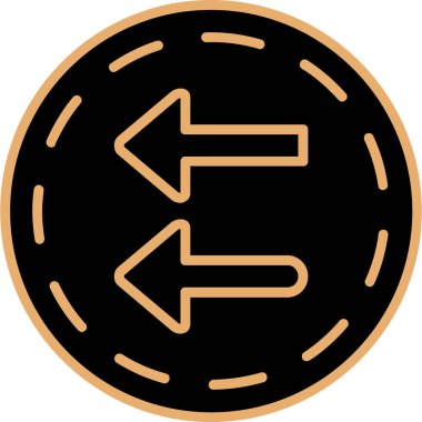 Eğilim biçimi izole edilmiş arkaplanda ok simgesi