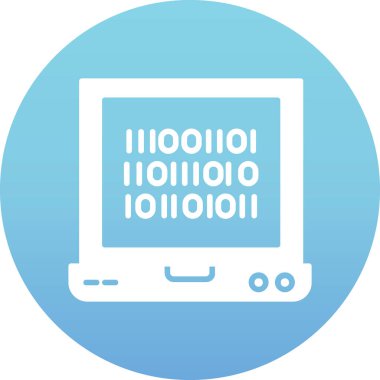 Modern b 'nin vektör illüstrasyonu simgesinden yoksun pc