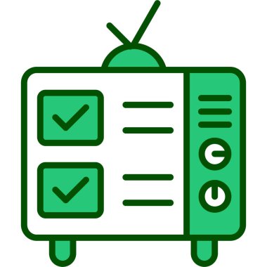 Kontrol listesi simgesi. vektör illüstrasyonu